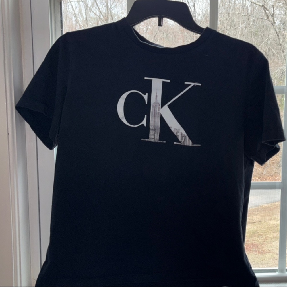 Calvin Klein Large Unisex Black T-Shirt